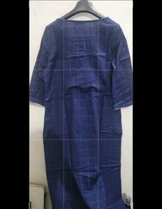 Aurelia Navy Blue Straight Kurta