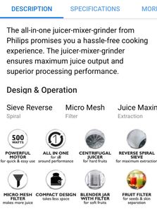 Philips juicer Grinder Mixer Multipurpose