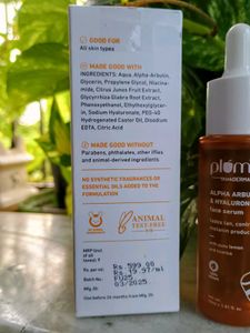 Plum Alpha Arbutin &amp; Hyaluronic Acid Face Serum