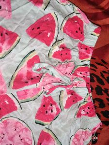Cute Watermelon Print Shorts