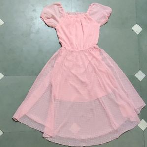 Flared Pink Dress