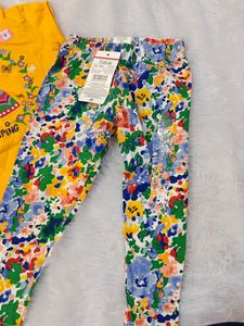Leggings And Tshirt For Girls