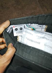 Showman Olive Green Cotton shorts