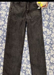 Charcoal Straight Jeans Women