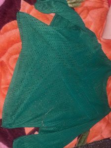 Green Knit Coat