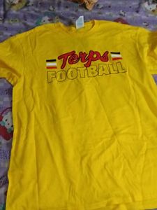 Terps Football Yellow T-Shirt