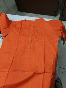 PRICE DROP Gerua Orange Colour Kurta