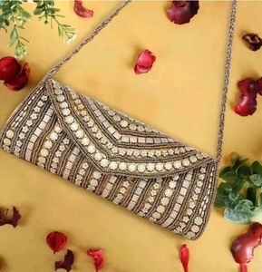 Elegant Beaded Clutch Handmade