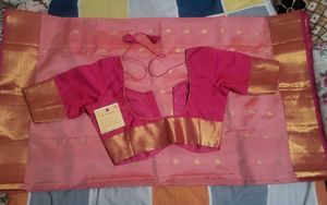 Elegant Pink Saree with Blouse