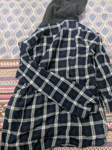Hooded Plaid Shirt