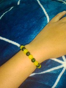 Beaded Bracelet - Yellow &amp; Black