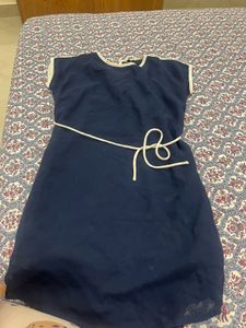 Navy Blue Casual Dress