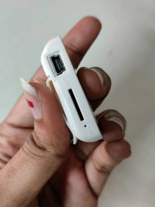 Printed Black And White Music Player