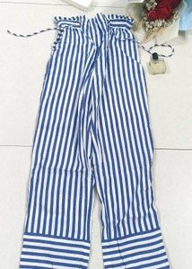 White And Blue Pinterest Long Pants With Pockets ❤