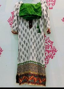 Kurta Set With Churidar Pajama And Dupatta