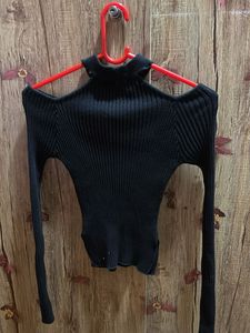 Cold Shoulder Knit Top