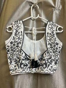 Black White Lehenga Set