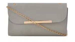 Elegant Grey Clutch