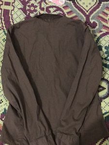 Brown Button-Down Shirt