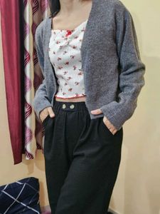 Gray Cardigan Sweater from H&M pre-loved