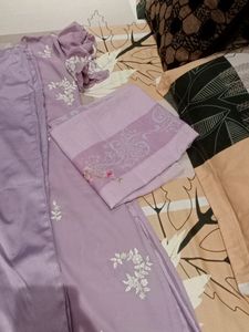 Work Kurti With Pant And Dupatta