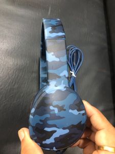 Blue Camo Headphones
