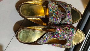 Heels Sandal ..With Beautiful Multi Stones