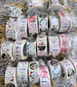 Floral Thank You Stickers - Bulk Rolls