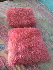 Pink Fluffy Travel Pillow