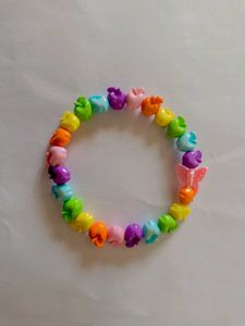Colorful Beaded Butterfly Bracelet
