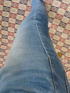 💙 Stylish Slim-Fit Blue Denim Jogger – Super Comf