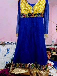 Anarkali Gown With Dupatta And Legging