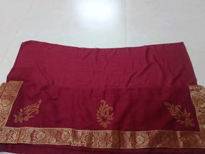 Elegant Maroon Saree