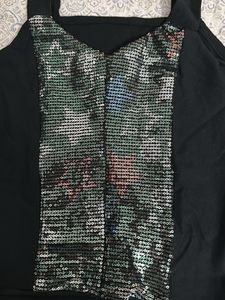 Sequin Embellished Tank Top