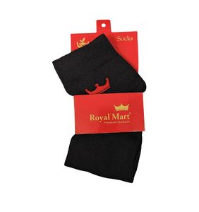 SEAL PACKED - Royal Mart Black Crown Socks