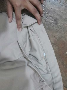 Beige Cargo Pants