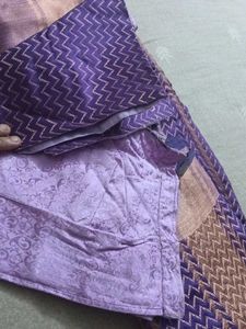 Elegant Purple Saree xxl blouse