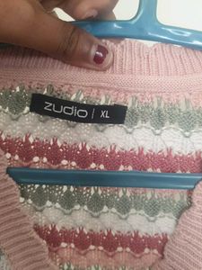 Cute Striped Knit Cardigan