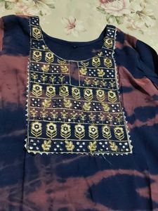 Elegant Tie-Dye Kurta