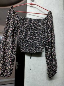 Floral off shoulder top