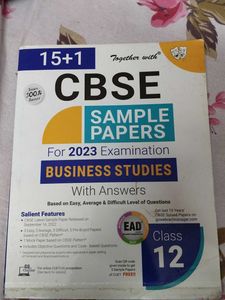 CBSE Together With  business Studies Class 12th