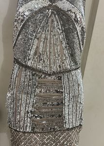 Silver Sequinned Dress