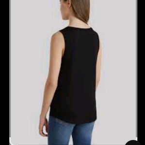 Mango Suit Black Sleeveless Top