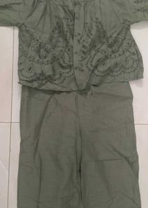 New Green Printed Kurta Set