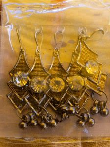 Black Earrings For Women 1 Pes