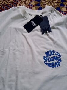 Uplifting &#39;You&#39;re Doing Great&#39; White Graphic Tee