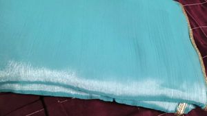 Aqua Blue Saree