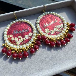 Elegant Handmade Resin Jhumka Earrings