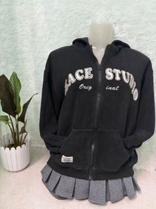 Black &#39;ACE STUDIO&#39; Hoodie😍( no defect)
