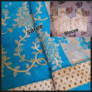Beautiful Saree With Blouse